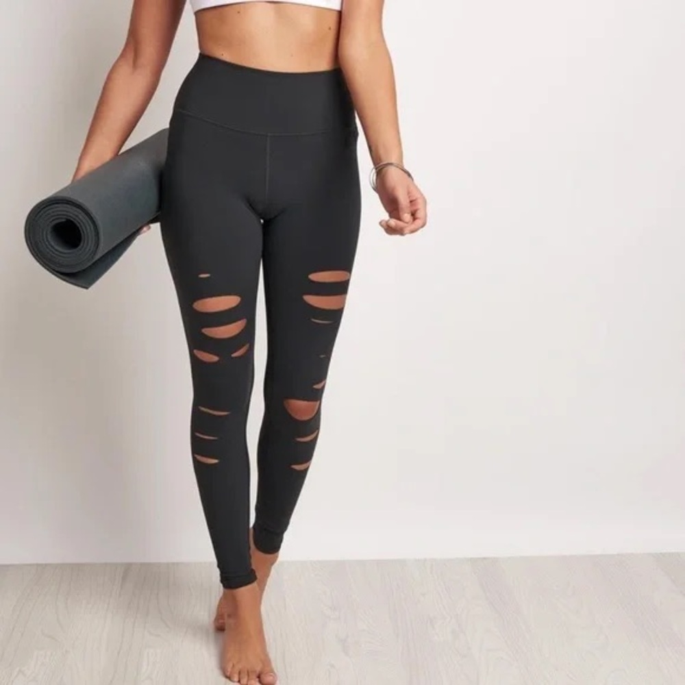 Alo Yoga High Waist Ripped Warrior Legging